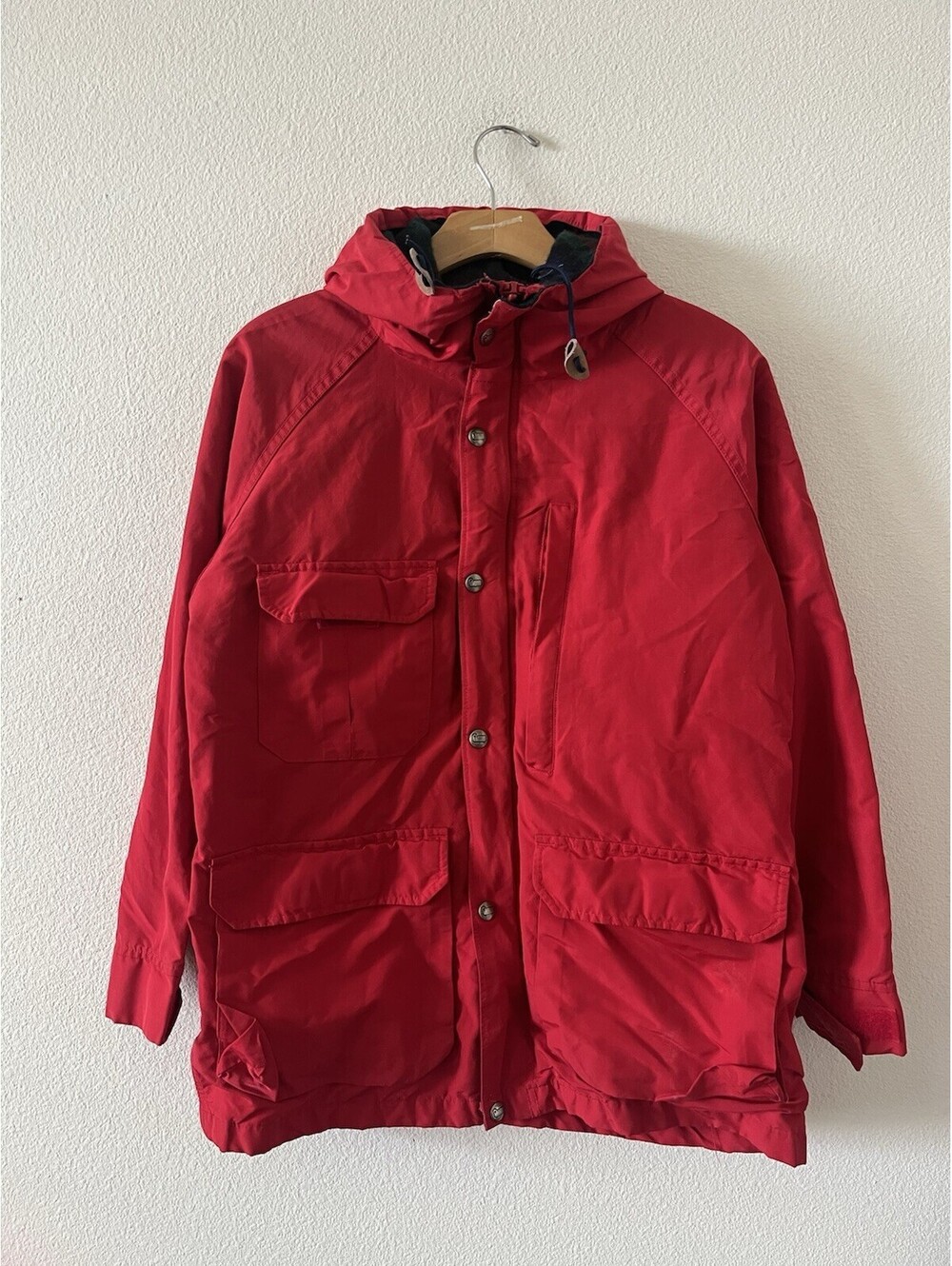 Vintage Woolrich Red Hooded Mountain Parka Jacket Size M⁠